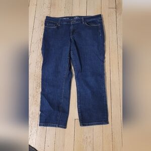 LOFT Dark Wash Modern Crop Jeans Size 31/12
